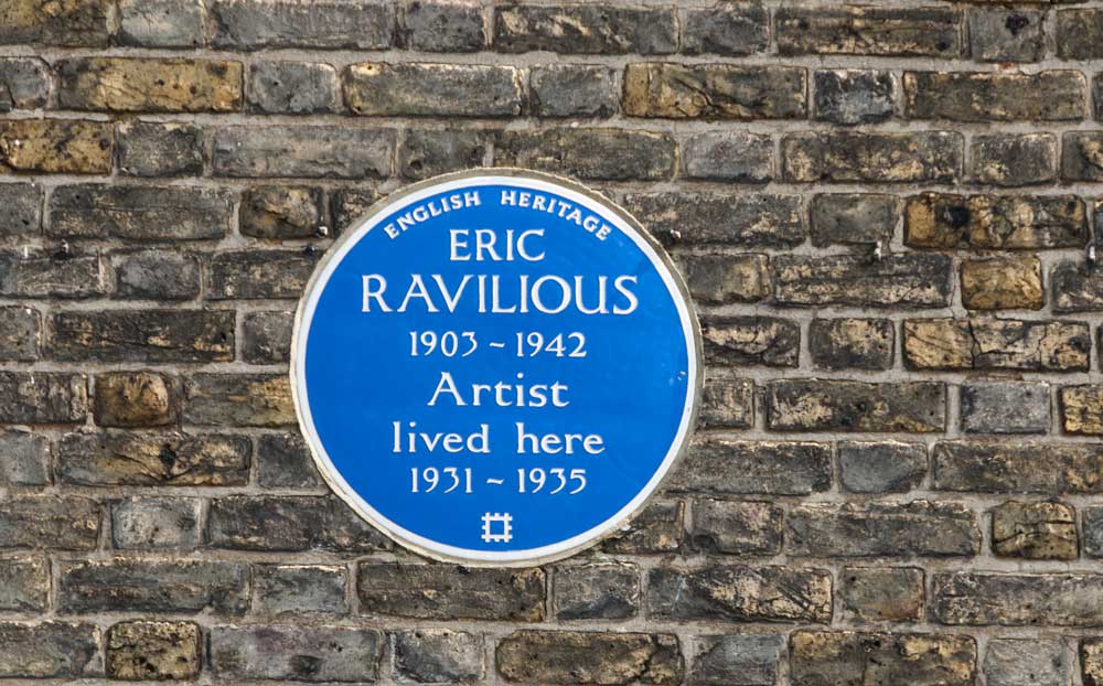 Peep round the corner into Weltje Road and there is another blue plaque on the house of number 48 which was home to Eric Ravilious.
